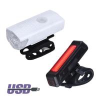 ราคา ไฟหน้าจักรยาน RAYPAL 300Lumens + ไฟท้ายจักรยาน RPL-2261 (USB) (298931750)