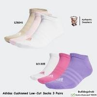 ราคา Adidas ถุงเท้า 3 คู่ Cushioned Low-Cut Socks IJ8241 IC1335 - แท้/ป้ายไทย (41425807911)