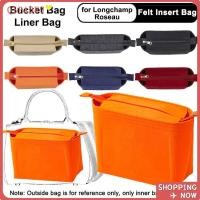 ราคา QIPAOFU ใส่กระเป๋า, Felt Bucket Bag Liner Bag, Travel Multi-Pocket Storage กระเป๋าสําหรับ Longchamp LE PLIAGE/ROSEAU (51305064791)