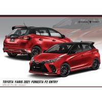 ราคา ชุดแต่ง TOYOTA YARIS HB 2021 F2 (Entry) สเกิร์ตหน้า/ข้าง/หลัง สปอยเลอร์/สปอยเลอร์ยก สติ๊กเกอร์ แบรนด์ FORESTA (17398526656)