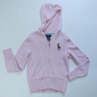 ราคา เสื้อเด็ก เสื้อฮู้ด สีชมพู Polo Ralph Lauren ม้าใหญ่ ของแท้ Size อก 26-27” (15360440010)