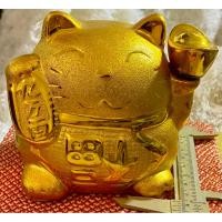 ราคา กระปุกออมสินรูปแมวนำโชคสีทอง แมวเรียกทรัพย์ โชคดี เงินทอง เสริมดวง ค้าขาย ร่ำรวย (41305316619)