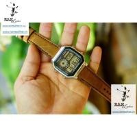 ราคา BROWN GOLD GENUINE LEATHER WATCH STRAP - CASIO AE1200/SEIKO RAM CLASSIC 1989 - RAM LEATHER + + (43713536926)