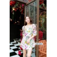 ราคา dressสั้นลายlemonadeสดใส (9372686019)