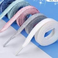 ราคา เชือกผูกรองเท้าสีทองและสีเงิน มุก กลิตเตอร์ อเนกประสงค์ ทรงแบน อินเทรนด์ (21587540572)