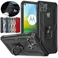 ราคา สําหรับ Motorola Moto G9 Power กันกระแทกเกราะทหารกรณีแหวน Kickstand Holder Cover (50555845269)
