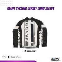 ราคา เสื้อปั่นจักรยาน GIANT Cycling Jersey Long Sleeve สี Black and White (10999511431)