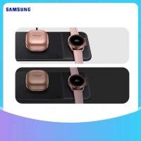 ราคา ❤ Original Samsung 3In1 Fast Wireless Charger Trio Pad Phones Buds 2/Pro/Live For Galaxy Watch 4/ (25882074288)