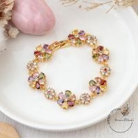 ราคา ข้อมือเพชร นพเก้าเพชรCZ สีประจำวันเกิด ใส่ออกงาน พร้อมส่ง (23104631909)