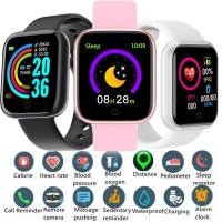 ราคา Y68 D20 สมาร์ทวอทช์กันน้ํา นาฬิกาดิจิตอล/หญิง สีชมพู พร้อม SmartWatch Monitor (40664389404)