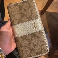 ราคา Coach กระเป๋าตังใบยาวซิปรอบ (661867512)