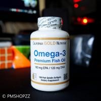 ราคา [พร้อมส่ง] น้ำมันปลา California Gold Nutrition, Omega 3, Premium Fish Oil, 100 Fish Gelatin Softgels (5233443915)