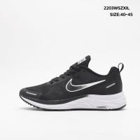 ราคา ของแท้ Nike Men's Air Winflo 9x รองเท้าวิ่งถนนที่ระบายอากาศได้สะดวกสบาย รองเท้ากีฬากันกระแทกนุ่ม - สีดำ สีขาว (21920995915)