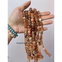 ราคา ลูกปัดหินธรรมชาติ ลูกปัดสีส้ม CARNELIAN 12 x 10 มม. อาเกต ORANGE craft Agate (48356796911)