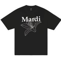 ราคา เสื้อยืดผ้าฝ้าย 100% แขนสั้น สำหรับทั้งผู้ชายและผู้หญิง มีการพิมพ์ตัวอักษรทองสูงและเงิน สไตล์คล้องจอง (52304006638)