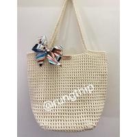 ราคา กระเป๋าถักเชือกร่ม สีครีมงาช้าง ทรงสวย เชือกเหนียวทนทาน ใส่ของได้เยอะ (16340027384)