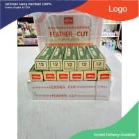 ราคา ️️️ใบมีดโกนขนนก #FEATHER-CUT #ใบมีด1คม ของแท้ คมมาก สินค้าขายดี #กันคิ้ว(1กล่องเขียว12ใบ) (43311866944)