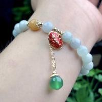 ราคา ลูกปัดสีเขียวอ่อนหยกมือสร้อยข้อมือวัสดุพม่า A สินค้าหยกธรรมชาติโอนลูกปัดวงกลมเดียวสร้อยข้อมือสร้อยข้อมือ (28260890591)