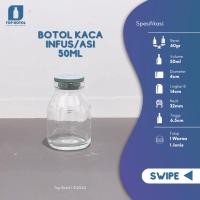 ราคา (แพ็ค 50 ชิ้น) ขวดนมแก้ว 50 มล. ขวดนม 50มล. ขวดนม / ขวดนม / ขวดแก้วมินิ / ขวดบรรจุนม / ยิงขิง (42371097943)