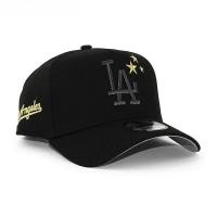 ราคา New Era 9FORTY Snapback Cap ทีม Los Angeles Dodgers สีดำด้านบน ก้น캡สีเทา (53554962030)