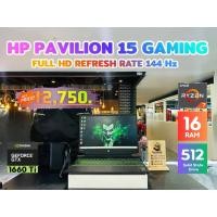 ราคา HP Pavilion GAMING 15-ec1028AX AMD Ryzen 7 4800H GTX1660 Ti 6GB Ram 16GB SSD 512GB สภาพสวย (49104891678)