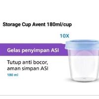 ราคา Avent Storage Cup ถ้วยนมแม่ 180ml ภาชนะเก็บนมแม่ MPASI ภาชนะ (27915240872)