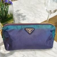 ราคา used PRADA COSMETIC POUCH nylon GOLD hardware (26810085924)