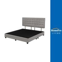 ราคา [จัดส่งพร้อมประกอบ] HOME LIVING STYLE ฐานรองหัวเตียง 5 ฟุต MUNICH สีเทาอ่อน จัดส่งโดย HomePro (22557641373)