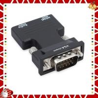 ราคา HDMI Female to VGA Male Converter+Audio Adapter Support 1080P Signal Output (Black) (52603352547)