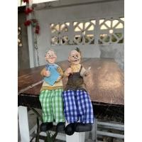 ราคา ตุ๊กตาเรซิ่น ห้อยขา ตายาย น่ารัก (3280167126)