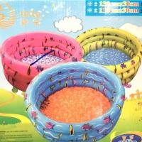 ราคา SALE สระน้ำเป่าลม4ฟุต ขนาดเส้นผ่าศูนย์กลาง130 ซม. ขอบยาง3ชั้น สูง30ซม พื้นนูนเป่าลม กันลื้นกันล้ม (26637042)