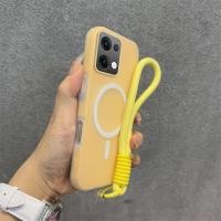 ราคา 2 in 1 สําหรับ oppo Reno 13 14 pro 5g reno13 reno14 F 14F 13F 5g กันกระแทกสีใหม่สีเหลืองออกแบบใหม่สวย Jelly กรณีสองสีพร้อม Lanyard ไร้สายแม่เหล็ก XXXB10 (42676691995)