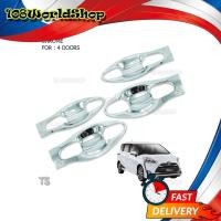 ราคา เบ้าปีก 4ประตู เบ้า เบ้ากันรอย เบ้ารองมือ เบ้ามือเปิด เบ้าเปิดประตู Toyota Toyota Sienta 2017-2018 โครเมียม จำนวน 8 ชิ้น (7180236825)