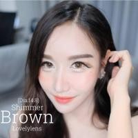 ราคา คอนแทคเลนส์ ✨ขนาดบิ๊กอาย✨ Shimmer (Lovelylens) Gray / Brown ตาโตสวยมาก (25940950675)