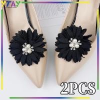 ราคา รองเท้าส้นสูงผู้หญิงอุปกรณ์ตกแต่งรองเท้า2ชิ้นรองเท้าคลิปมุกเพชรตกแต่งสําหรับงานแต่งงานชุด (46606198830)