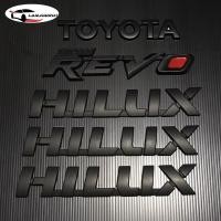 ราคา 1 ชุด (5 ชิ้น) ป้ายโลโก้ สติ๊กเกอร์ 3D แต่งรอบคัน สำหรับ Toyota Hilux REVO โตโยต้า ไฮลักซ์ รีโว่ สีดำด้าน (5302544241)
