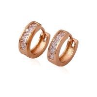 ราคา TANITTgems ต่างหูห่วงนากประดับเพชรสวิสน้ำงาม รุ่น TNER22862(Princess Cut) (216637311)