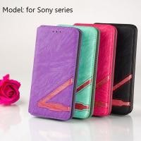 ราคา Sony Xperia X case XA XA1 XA2 Z5 XZ Premium XZ1 Compact XZ2 XZ3 cover Wallet Fashion design (1930947832)