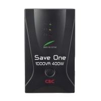 ราคา CBC เครื่องสำรองไฟ UPS ตัวสำรองไฟ กันไฟตก-ไฟเกิน รุ่น SAVE ONE 1000VA 400W (21192560668)