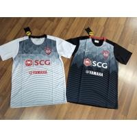 ราคา Grand Sport ของแท้ เสื้อฟุตบอล แกรนด์สปอร์ต เสื้อซ้อม เอสซีจี เมืองทอง ยูในเต็ด 2017 สีดำ สีขาว เสื้อกีฬา แกรนด์สปอร์ต (14922172280)