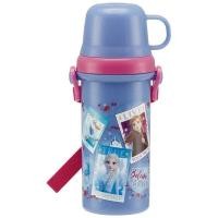 ราคา Skater】Plastic Water Bottle with Direct-Drink Cup Frozen 2 Made in Japan (56652319635)
