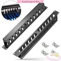 ราคา LANFYGOODS 19 นิ้ว Server Rack Wire Organizer,แนวนอน Mount 1U Cable Management,ฝาครอบกันฝุ่น 12/24 สล็อตโลหะสายไฟ Internet Cafe สายไฟ (46456640704)