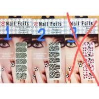 ราคา แจกโค้ดลด 100 บาท สติ๊กเกอร์ติดเล็บ Nail foils ซื้อ 5 แถม 1 (316385161)