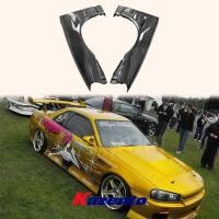 ราคา For Nissan Skyline R34 (GTR Only) BN Style Carbon Fiber Vented Front Fender Pair (47052491659)