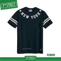 ราคา 7th Street เสื้อยืดสกรีนลาย รุ่น New York Star (กรมเข้ม_ขาว) RZW006 ของแท้ (30591360)