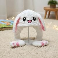 ราคา หมวกตุ๊กตากระต่ายน่ารักมีไฟ | หมวกหูกระต่ายขยับได้สําหรับเด็ก (50553866039)