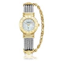 ราคา Charriol นาฬิกาข้อมือผู้หญิง รุ่น ST TROPEZ ICON 24.5MM WATCH YELLOW GOLD, STEEL CABLE, CHARRIOL BEZEL AND 12 DIAMONDS W (25755026068)