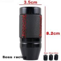 ราคา หัวเกียร์ 8.2 cm หนังดำด้ายแดง (25515091854)