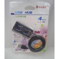ราคา USB HUB S-LEO 4 PROT ตัวแยกช่องเสียบยูเอสบี 4 ช่อง ตัวขยายช่องยูเอสบีคอม สายยาว 1.2 เมตร สามารถใช้ได้กับทุกรุ่น ได้มาตรา (19774377070)