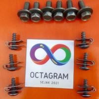 ราคา น็อตฝาครอบดาดฟ้าบนและล่างสําหรับ Yamaha Mio sporty Smile step รุ่นเก่า / น๊อต Yamaha / Mio / Mio Smile (56901567744)